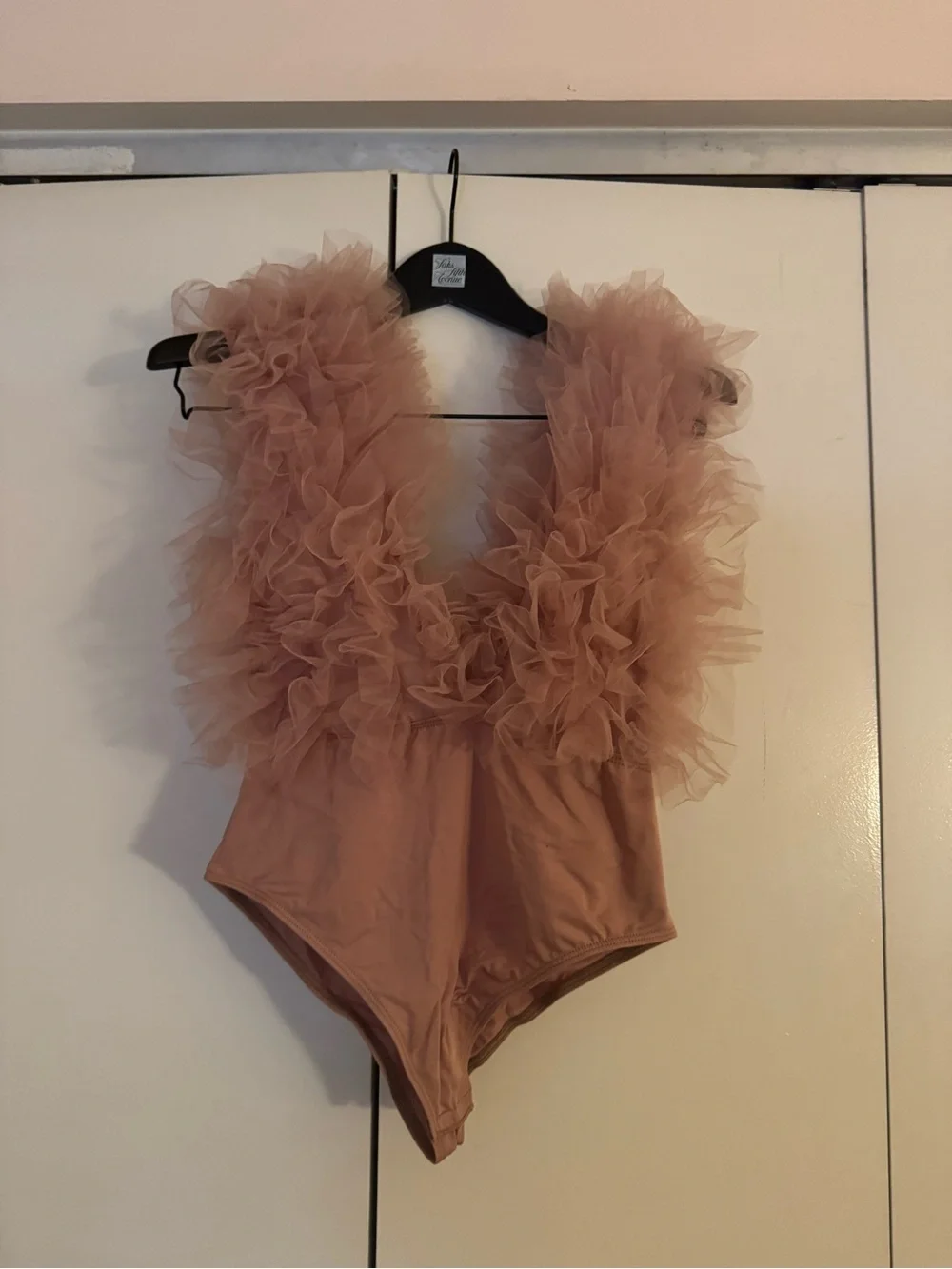Kiki Riki Ruffled Tulle One-Piece Bodysuit - Size M